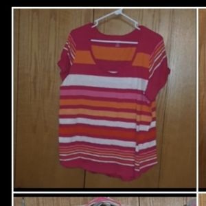 🤍Ana 1X striped top